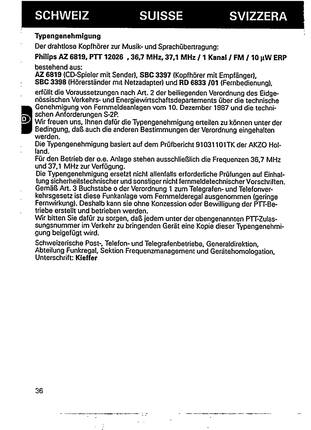 Philips AZ6819/05, AZ 6819 manual 