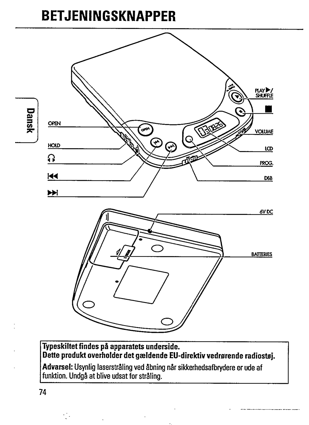 Philips AZ6835, AZ6834 manual 