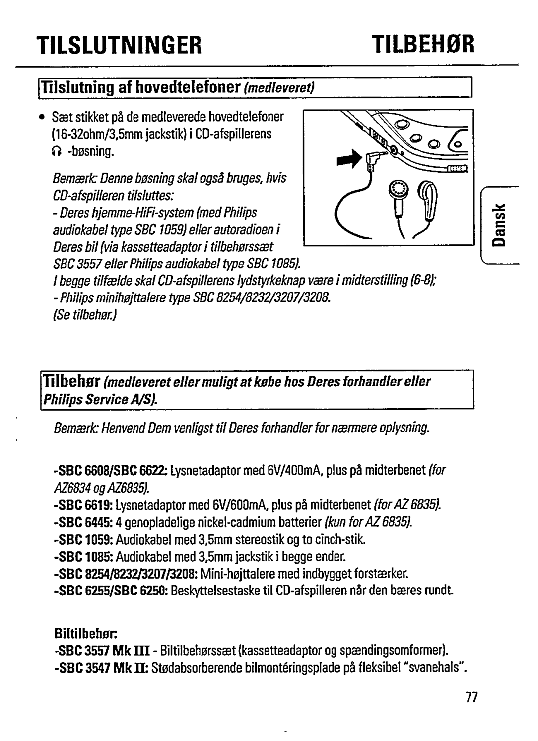 Philips AZ6834, AZ6835 manual 