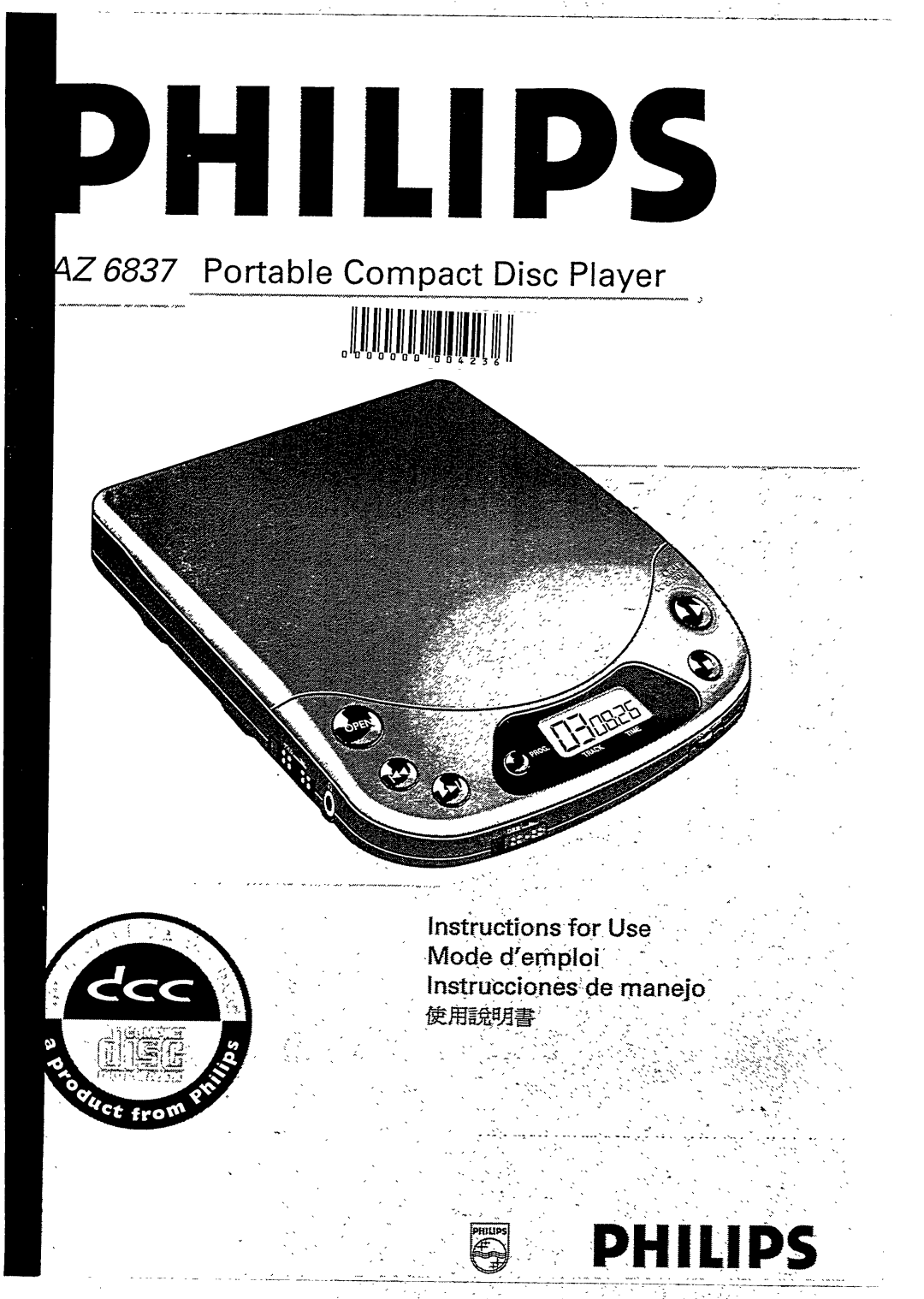 Philips AZ6837 manual 