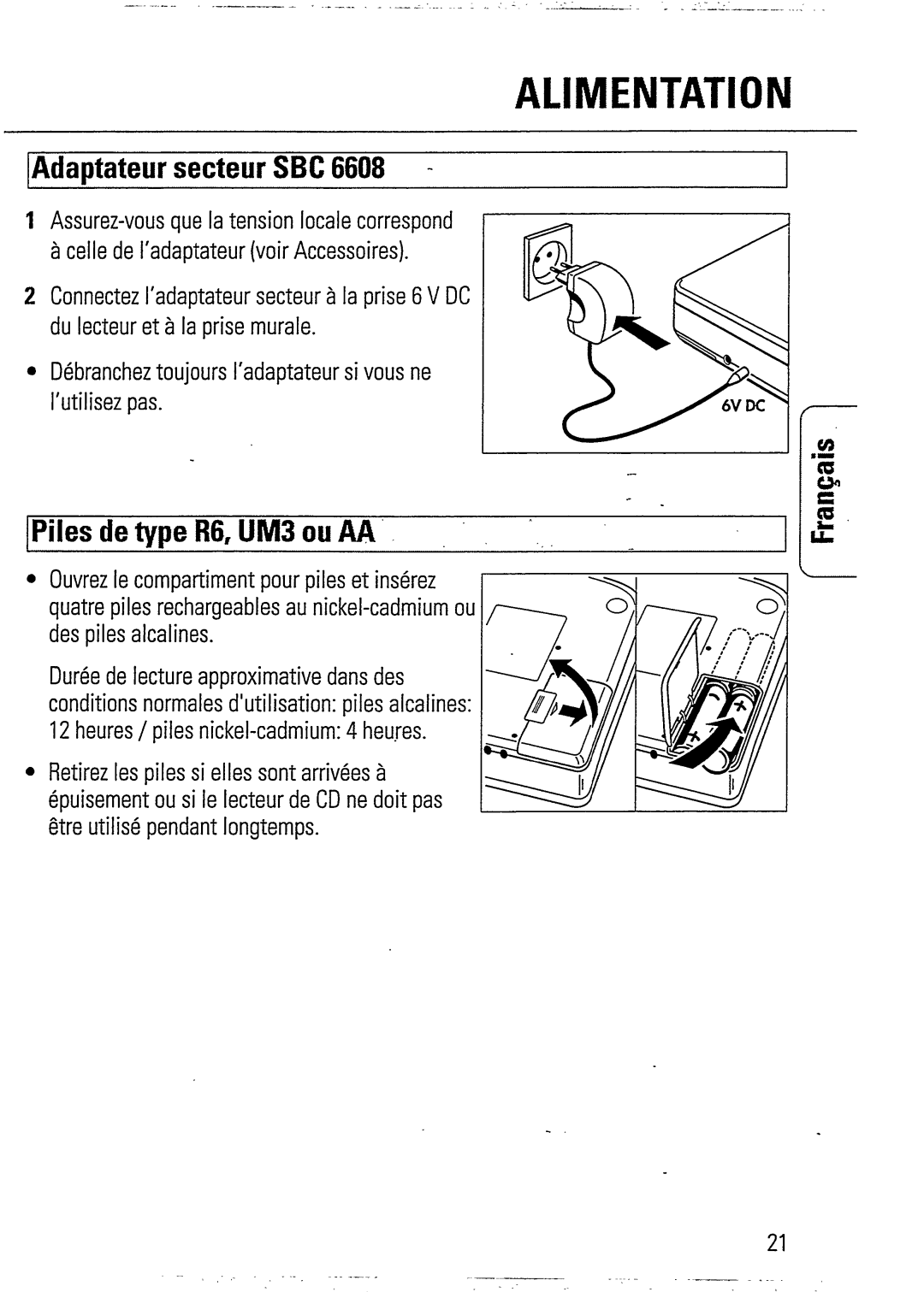 Philips AZ6837 manual 