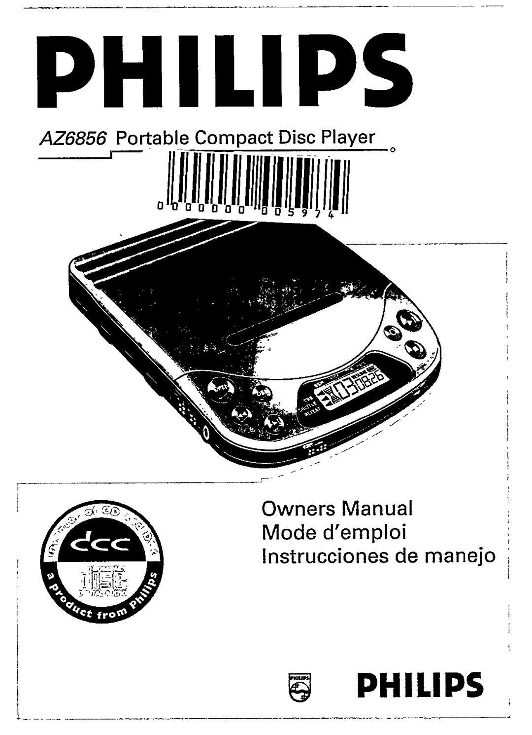 Philips AZ6856 manual 