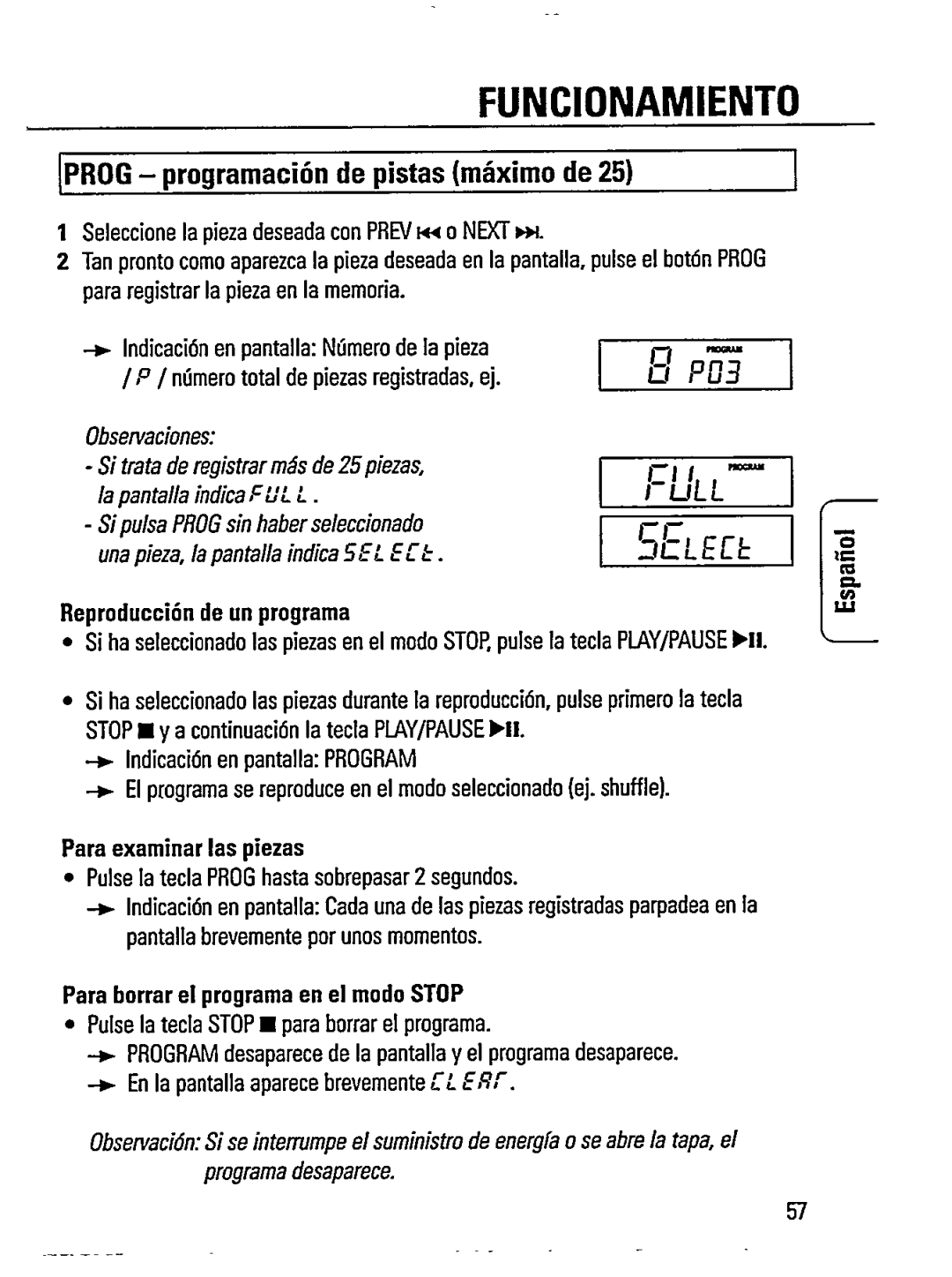 Philips AZ7000 manual 
