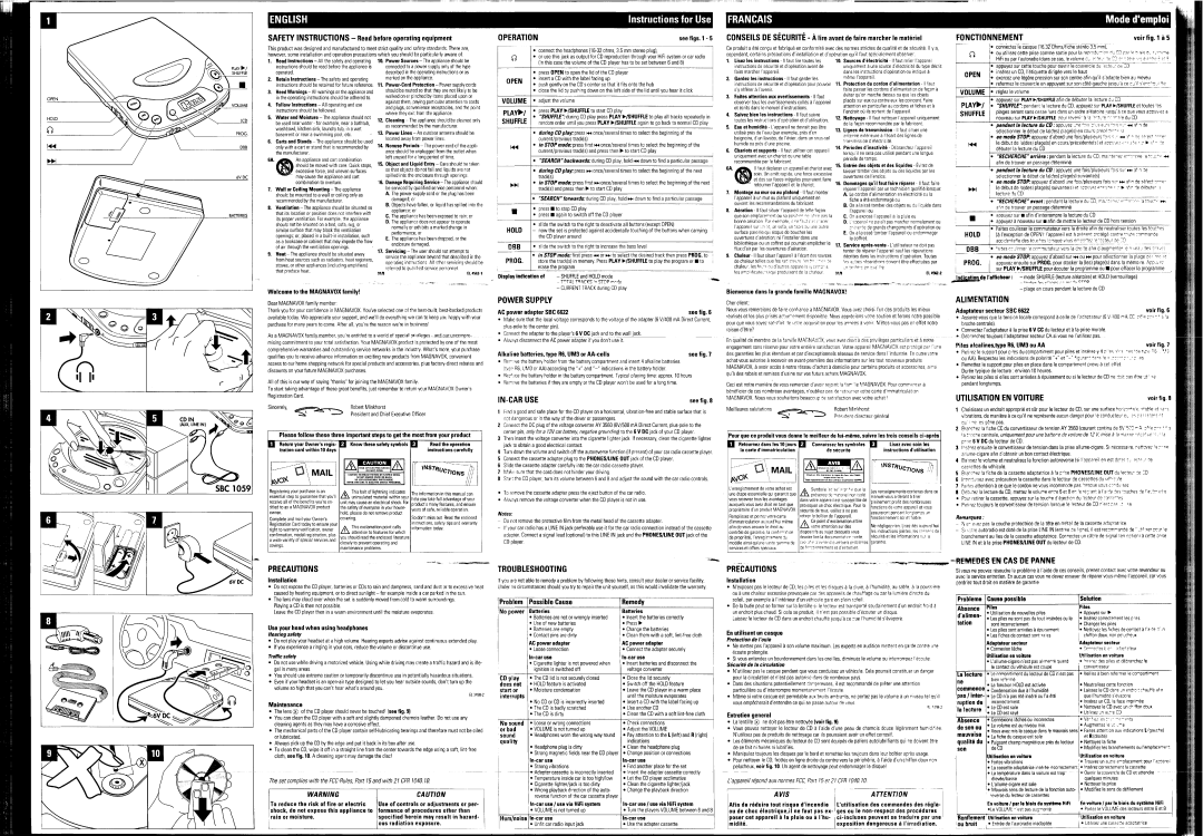 Philips AZ7168 manual 