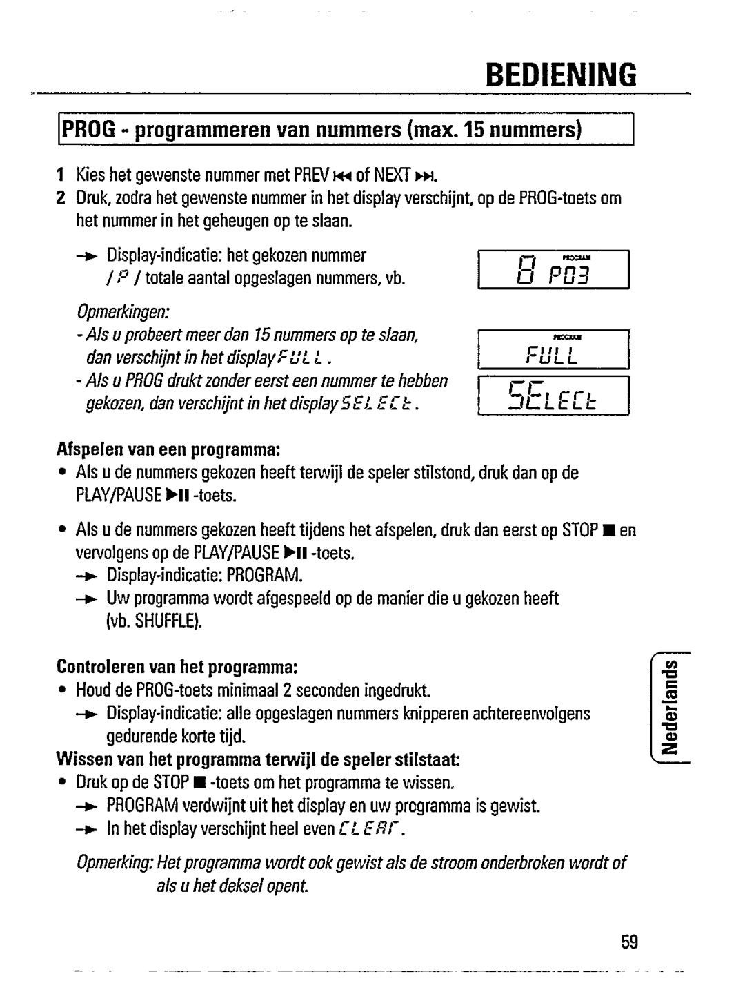 Philips AZ7260 manual 