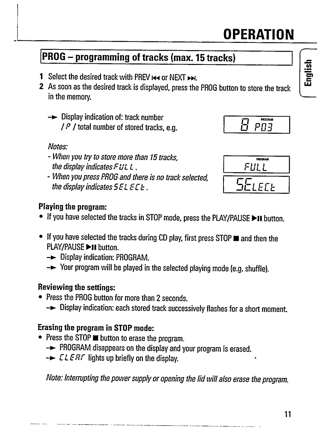 Philips AZ7260/00 manual 