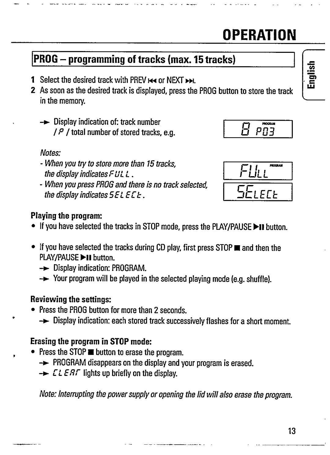 Philips AZ7262/05 manual 