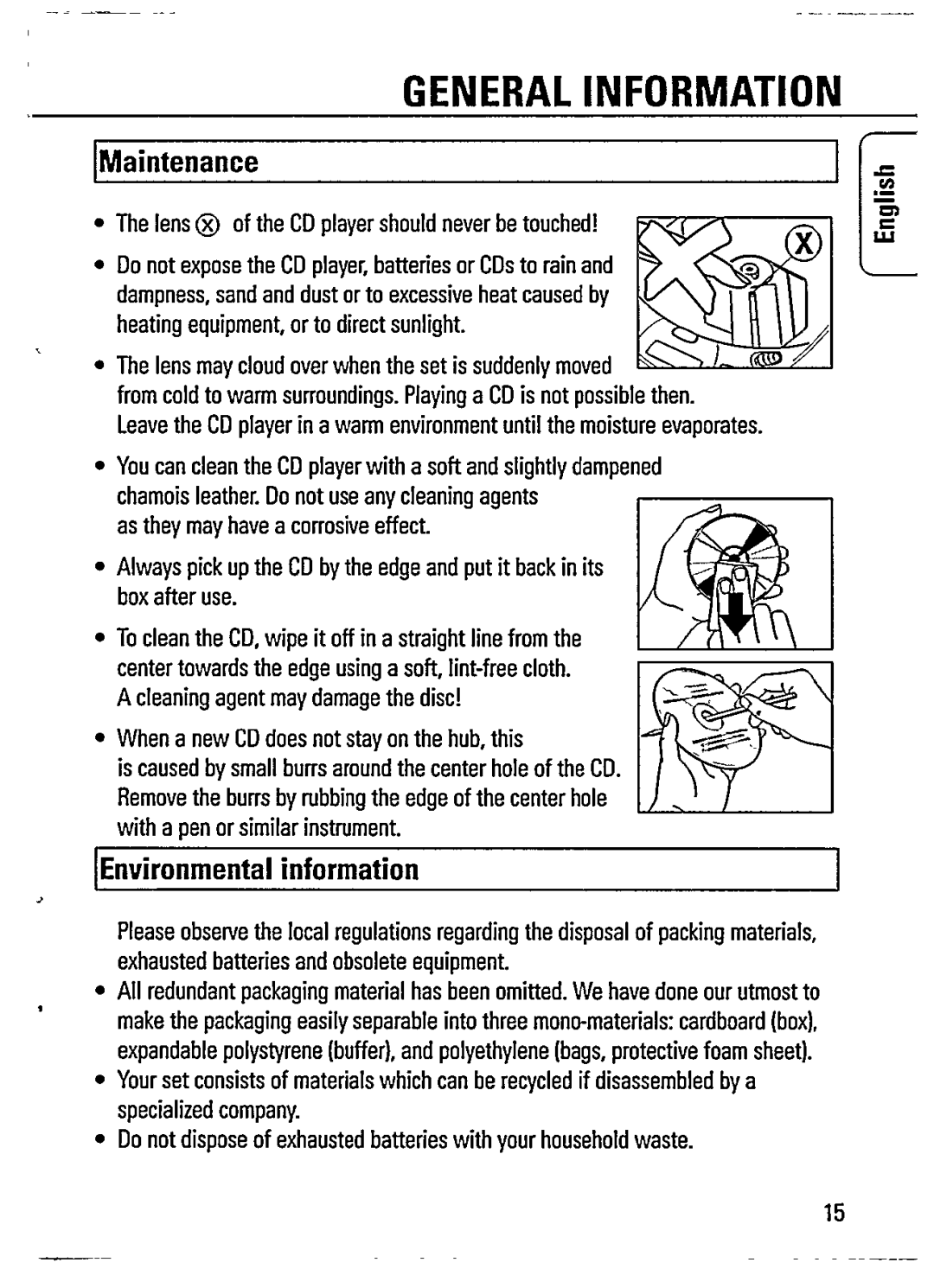 Philips AZ7262/05 manual 