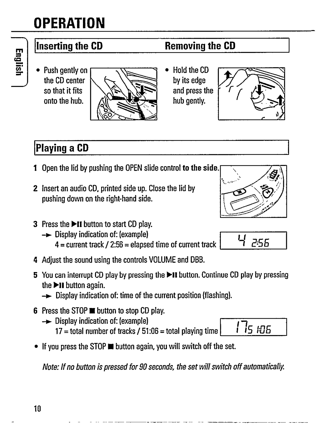 Philips AZ7265 manual 