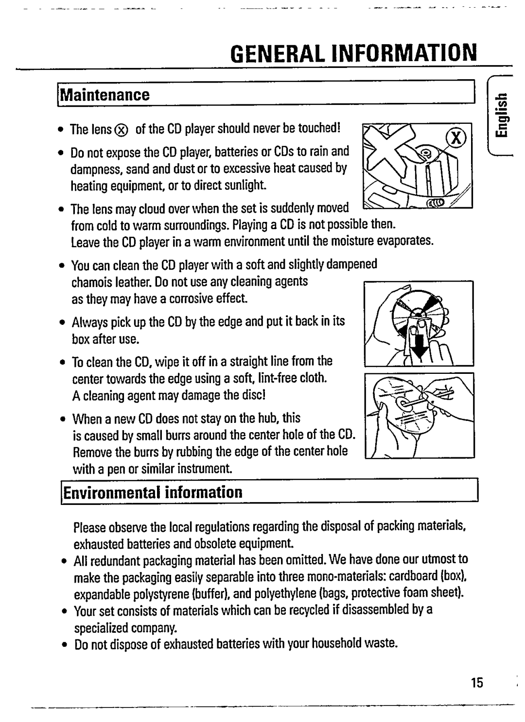 Philips AZ7265 manual 