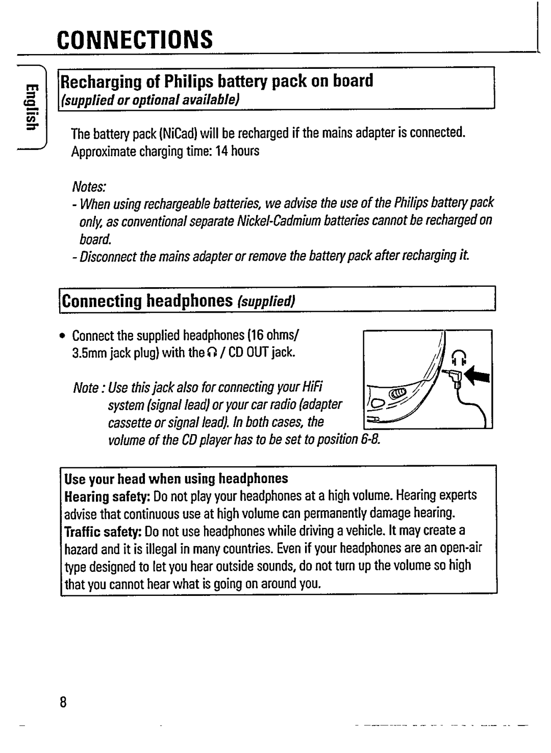 Philips AZ7265 manual 