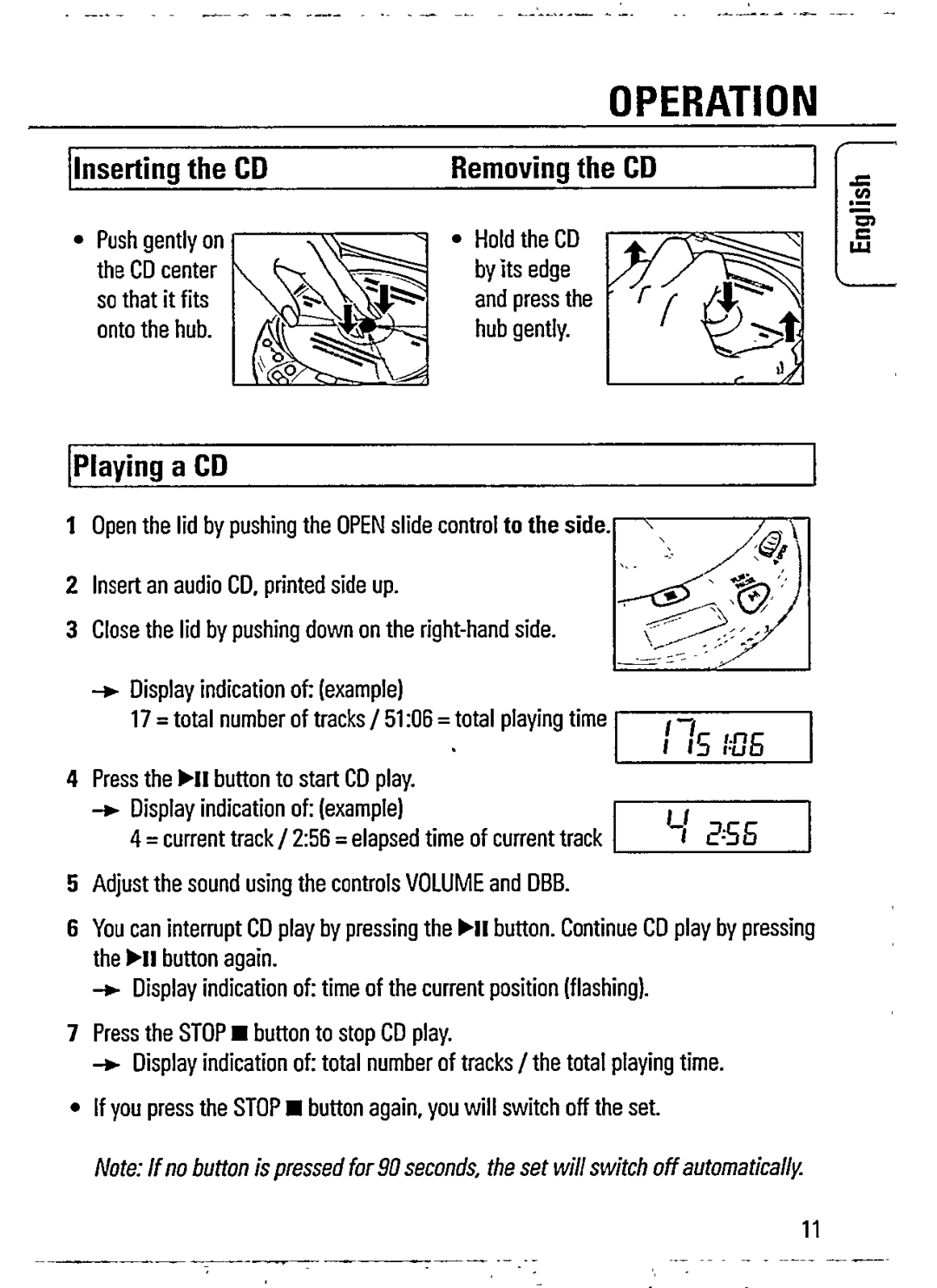 Philips AZ7267/00 manual 