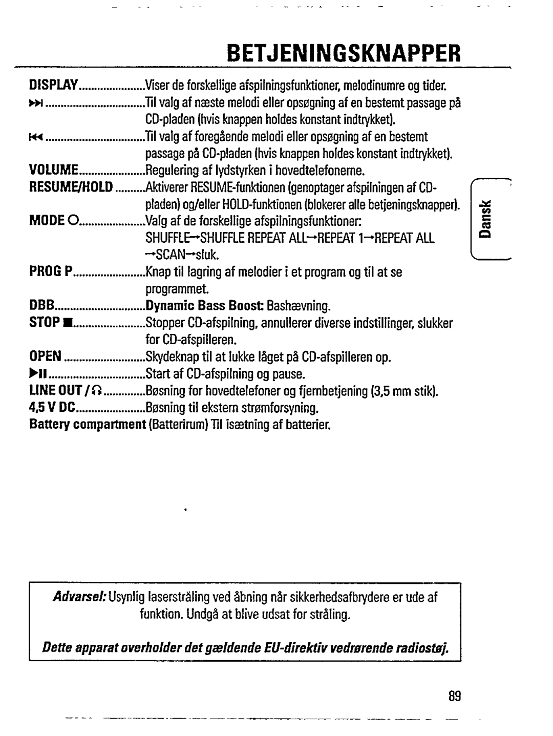 Philips AZ7271 manual 