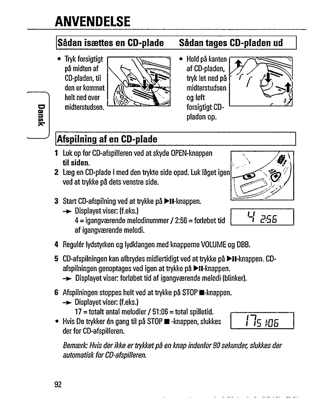 Philips AZ7271 manual 