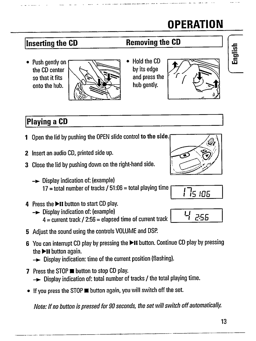 Philips AZ7333, AZ7331 manual 