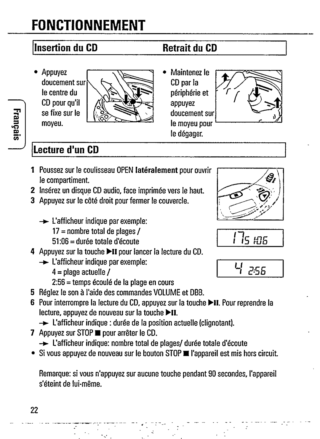 Philips AZ7360 manual 