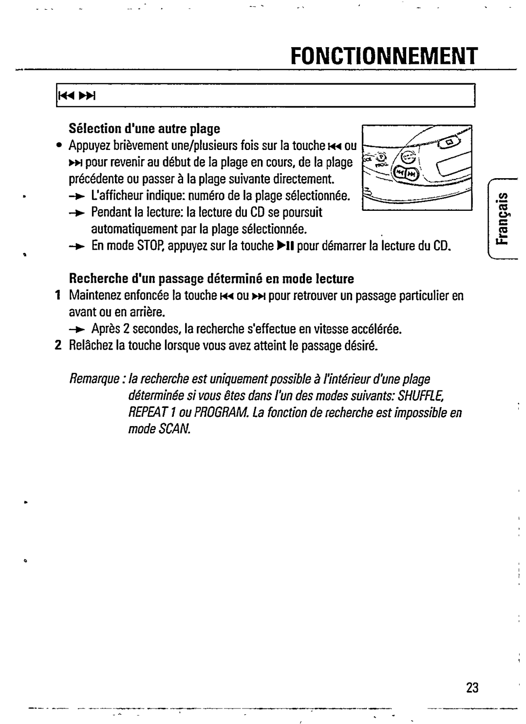 Philips AZ7360 manual 