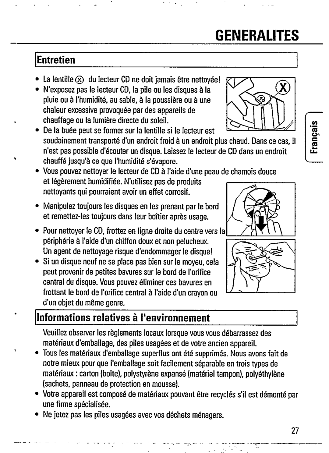 Philips AZ7360 manual 