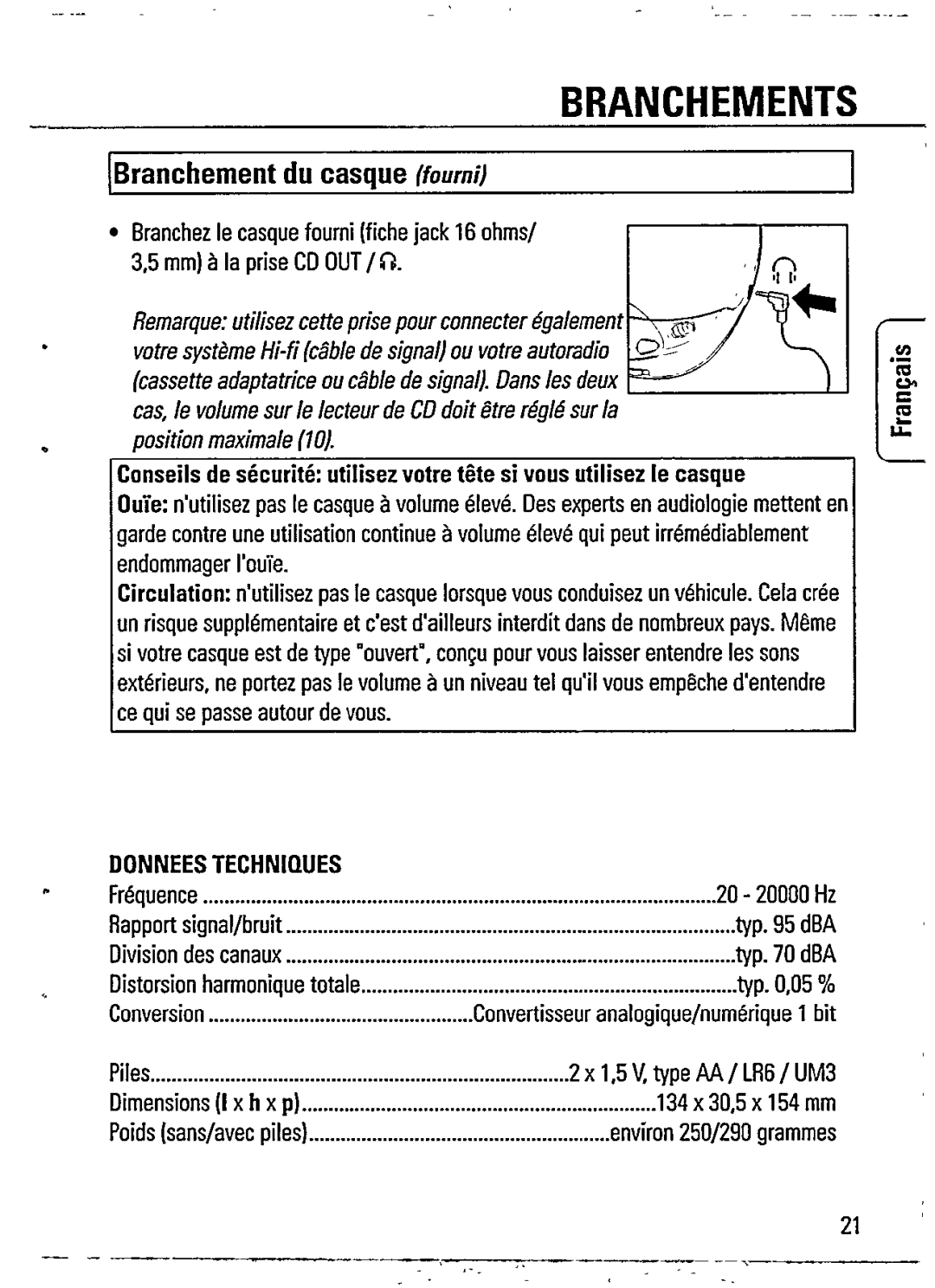 Philips AZ7360 manual 