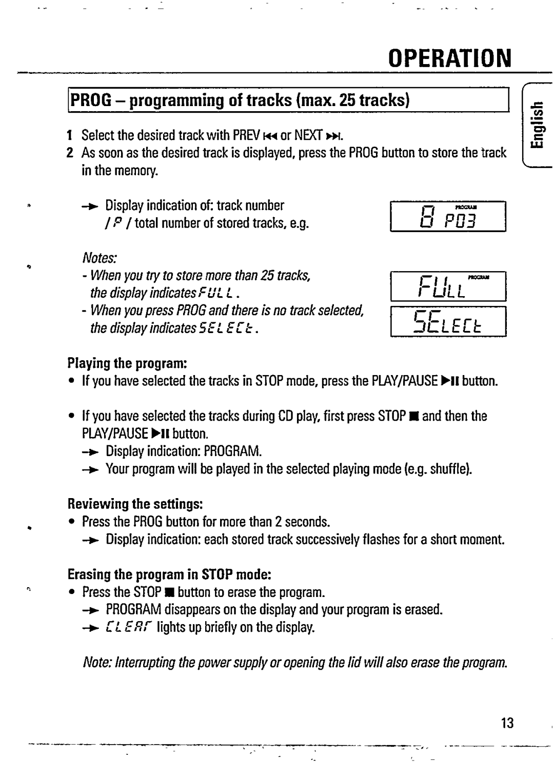 Philips AZ7360/00 manual 