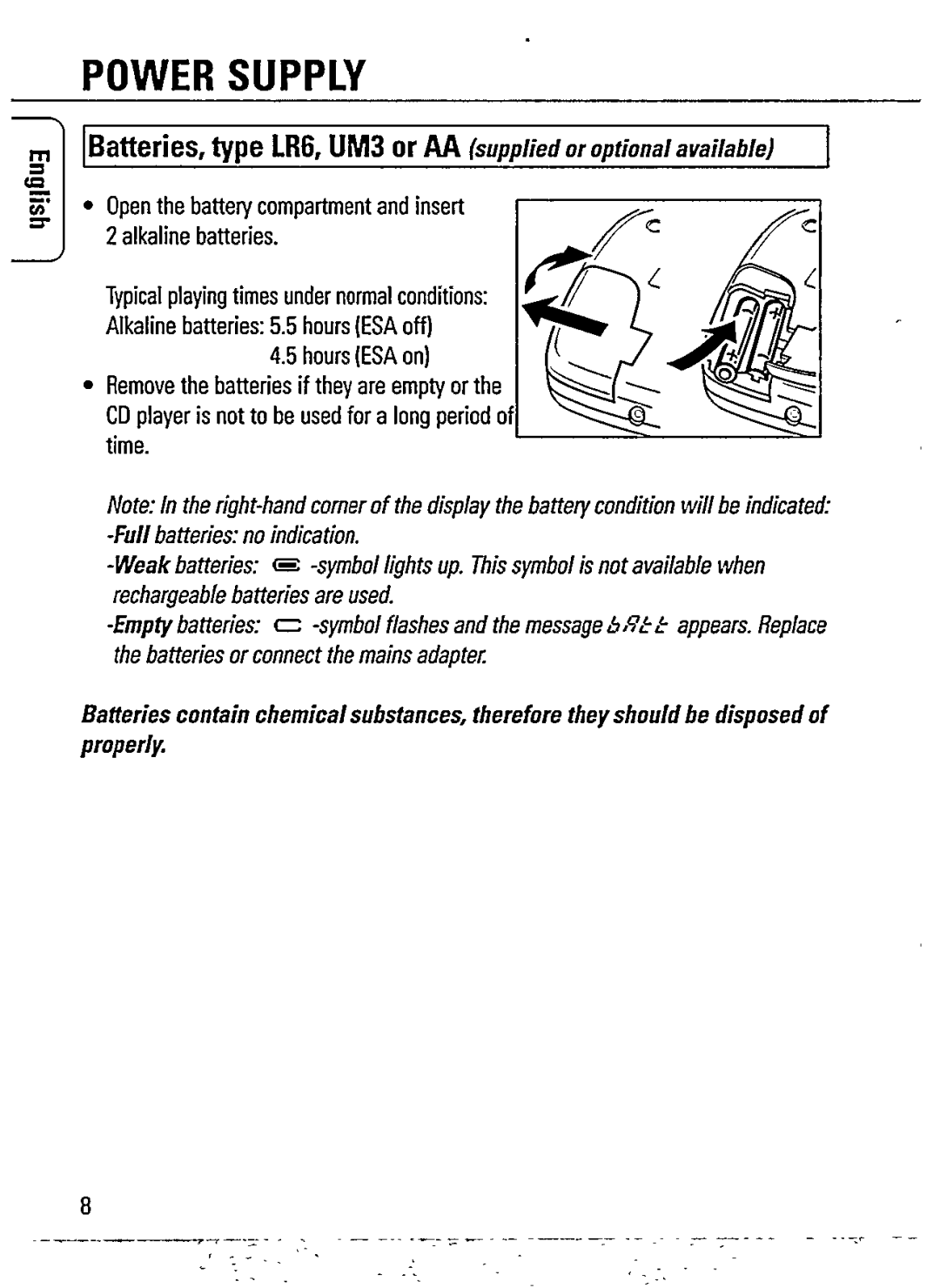 Philips AZ7360/00 manual 