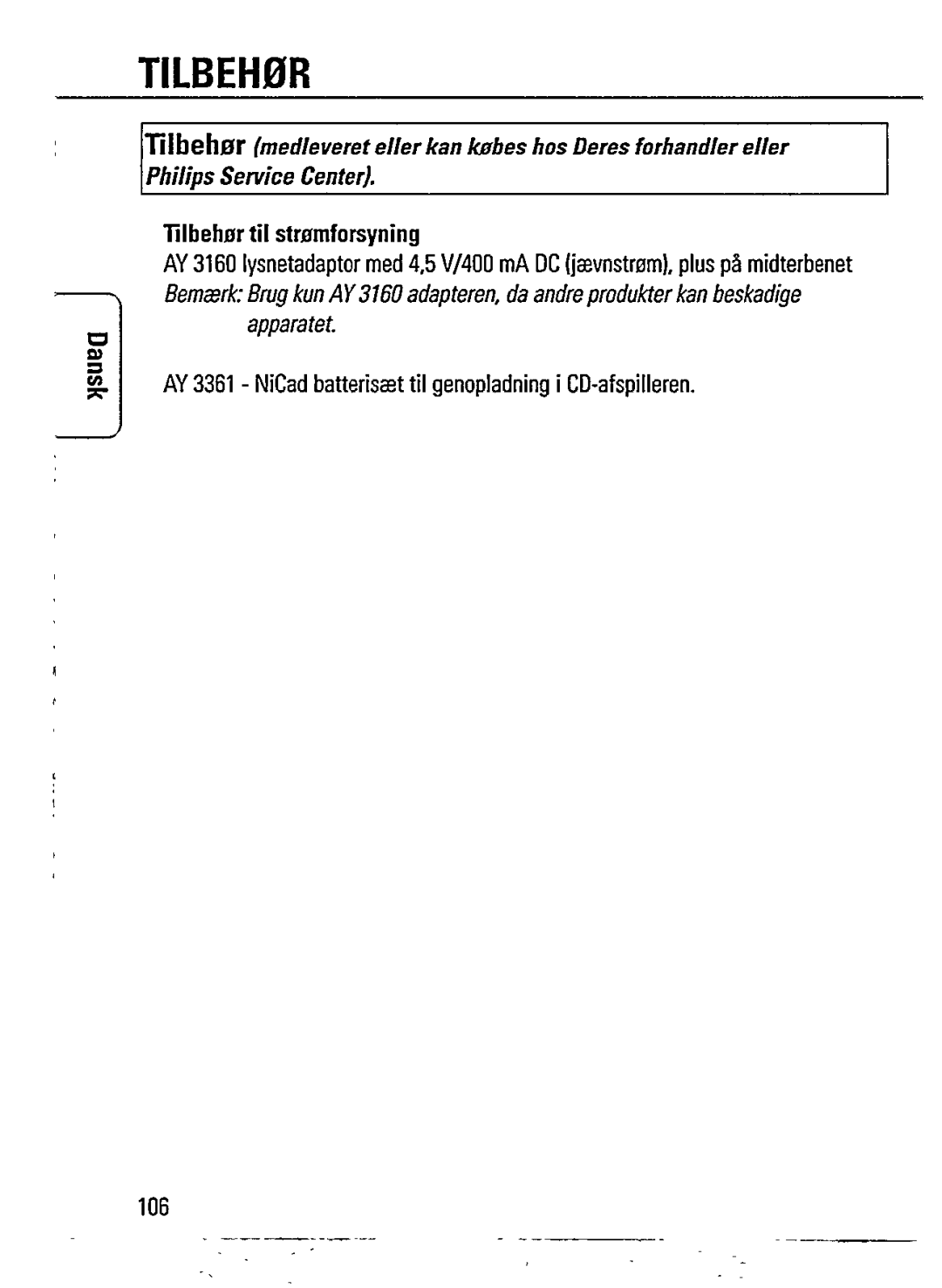 Philips AZ7372 manual 