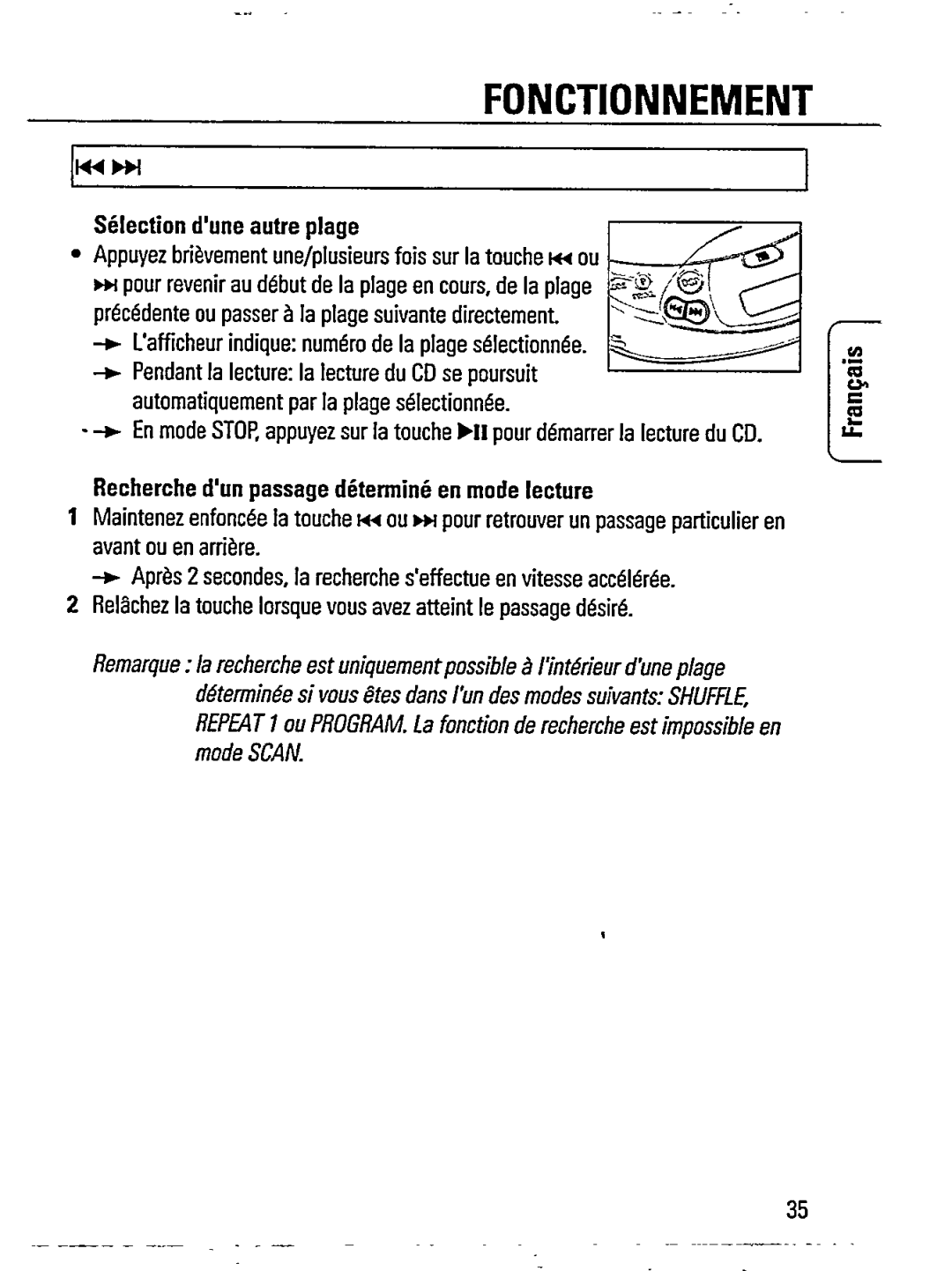 Philips AZ7433 manual 