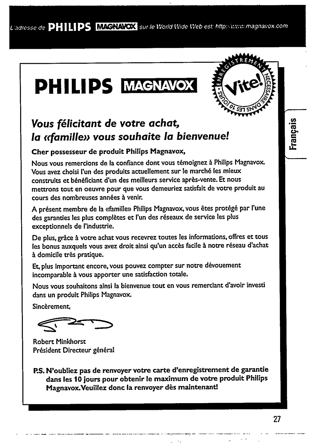 Philips AZ7433 manual 