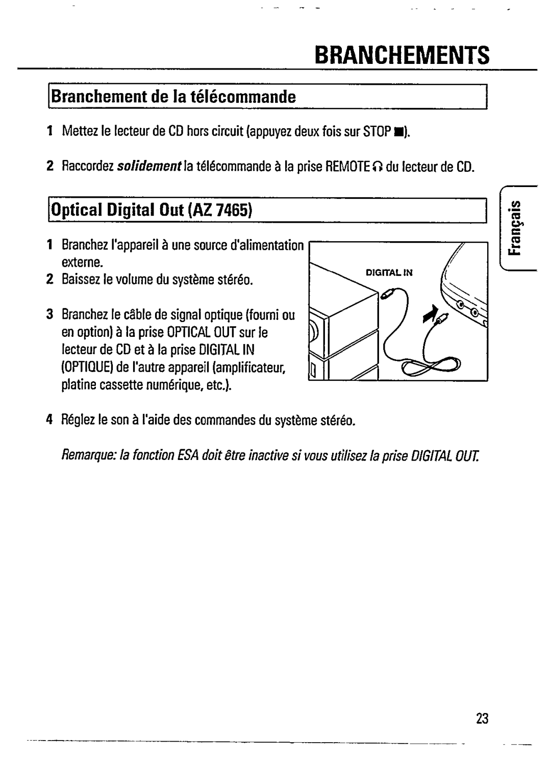 Philips AZ7462/00S manual 