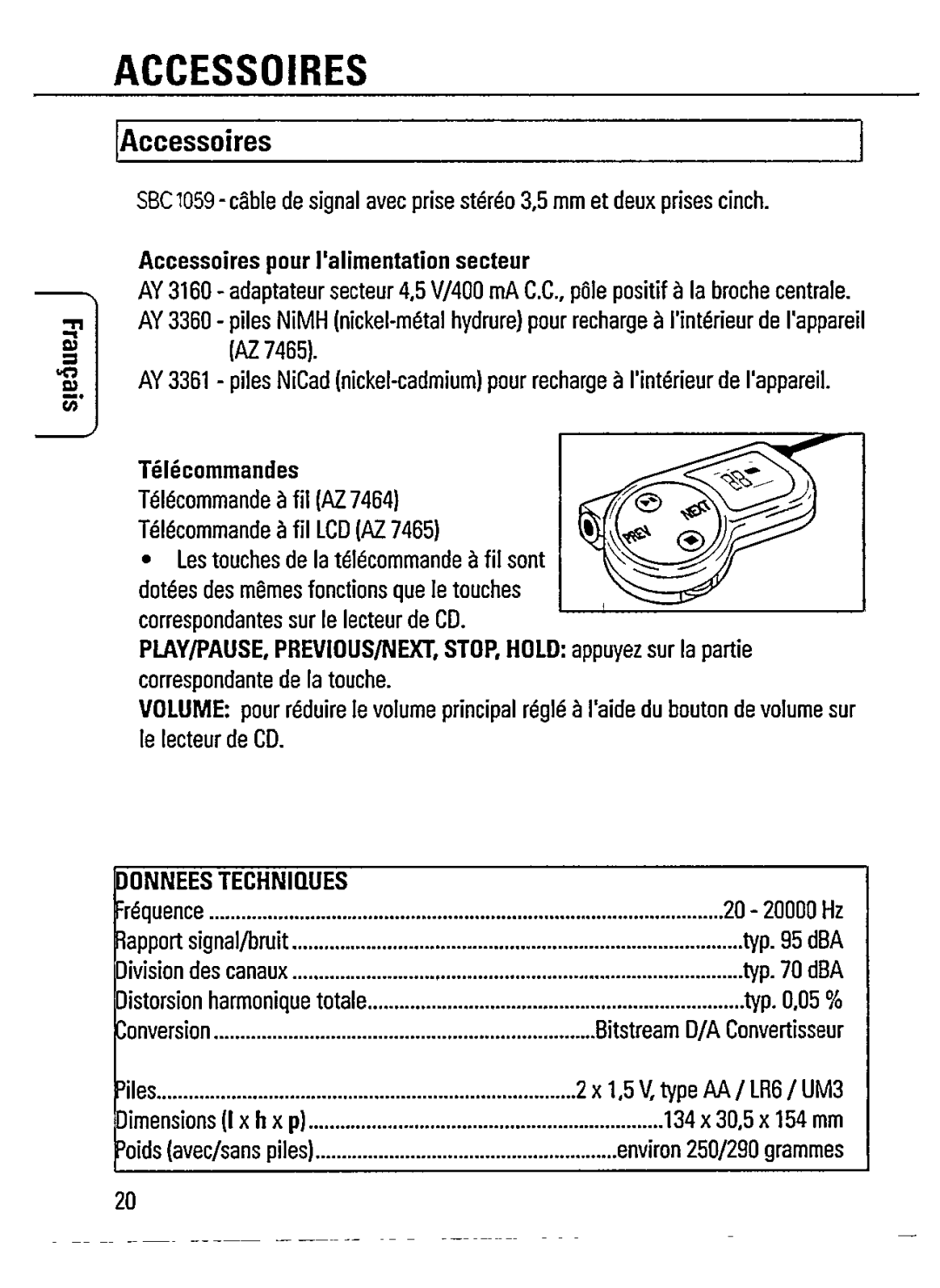 Philips AZ7462/00S manual 