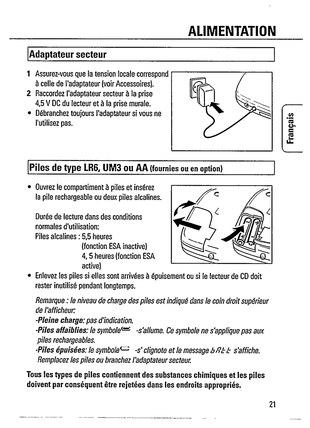 Philips AZ7462/00S manual 