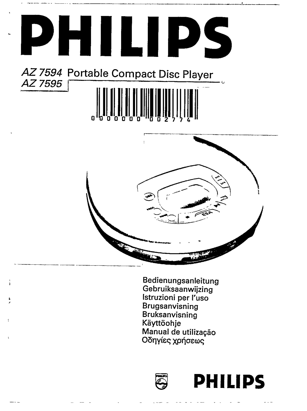 Philips AZ7894/11 manual 