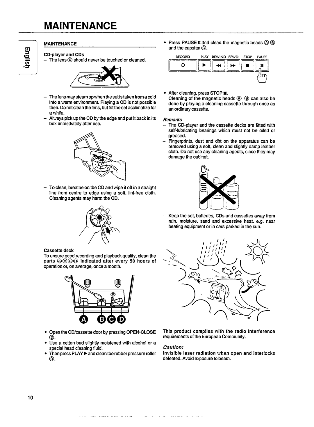 Philips AZ8040/20, AZ8040/21 manual 