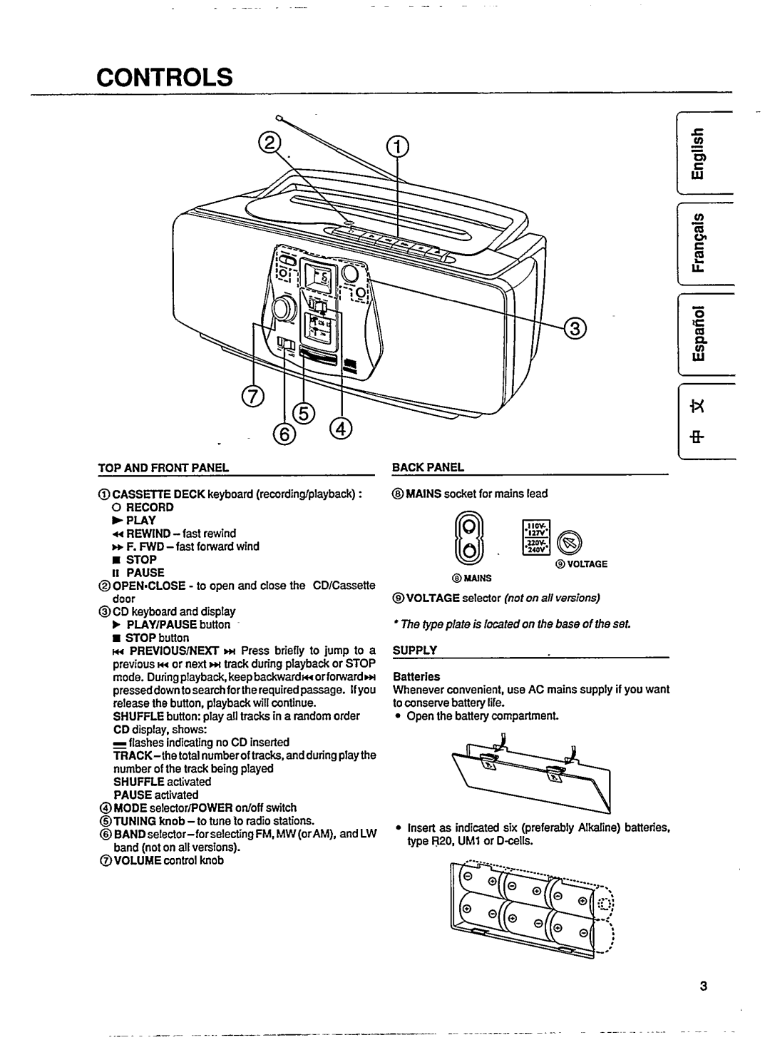 Philips AZ8040/21, AZ8040/20 manual 