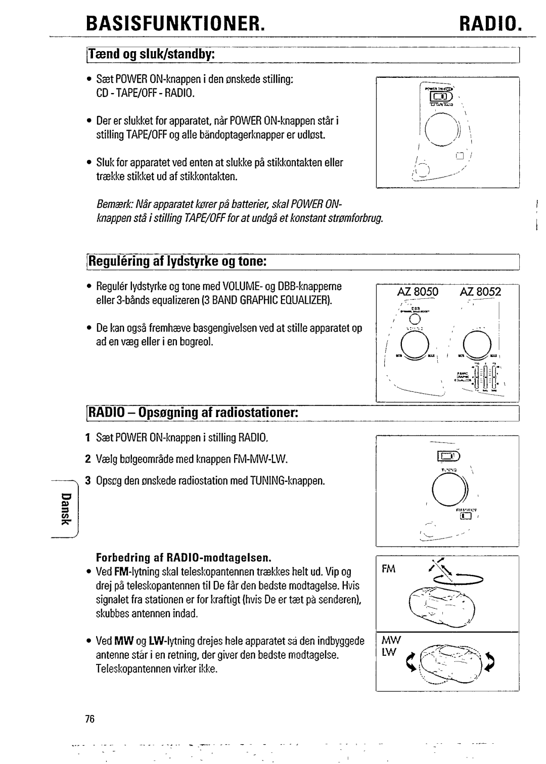 Philips AZ8052 manual 