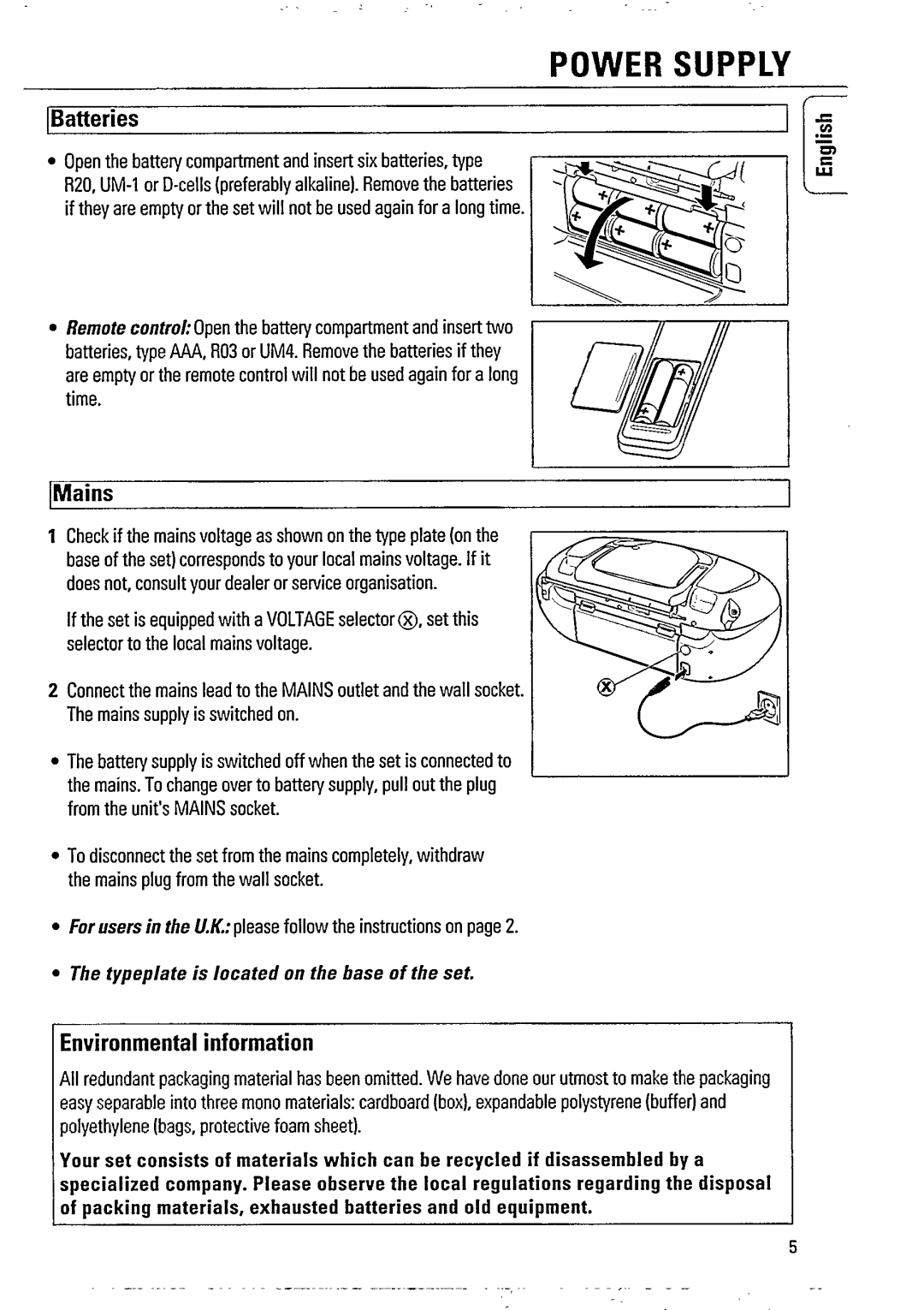Philips AZ8075 manual 