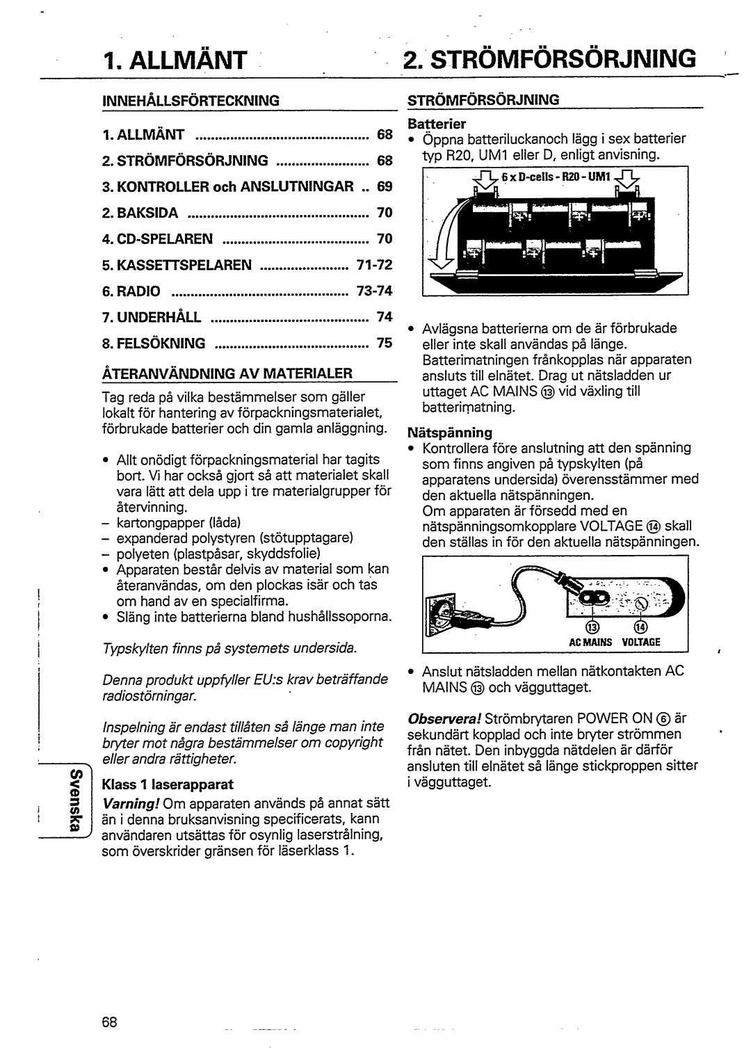 Philips AZ8352 manual 