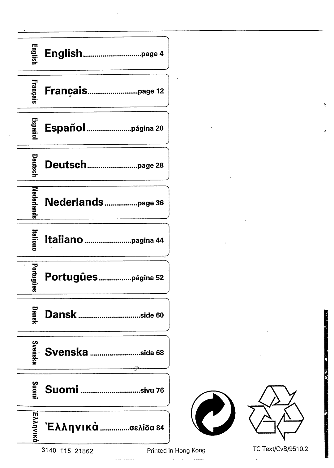 Philips AZ8352/05 manual 