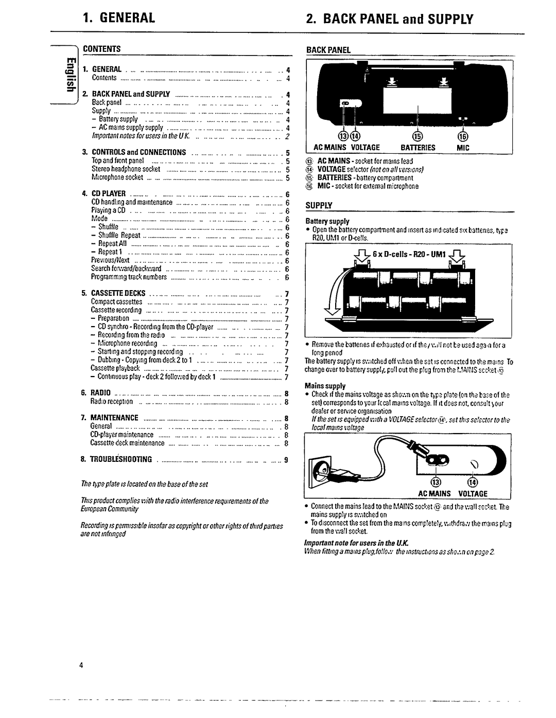 Philips AZ8440/05 manual 