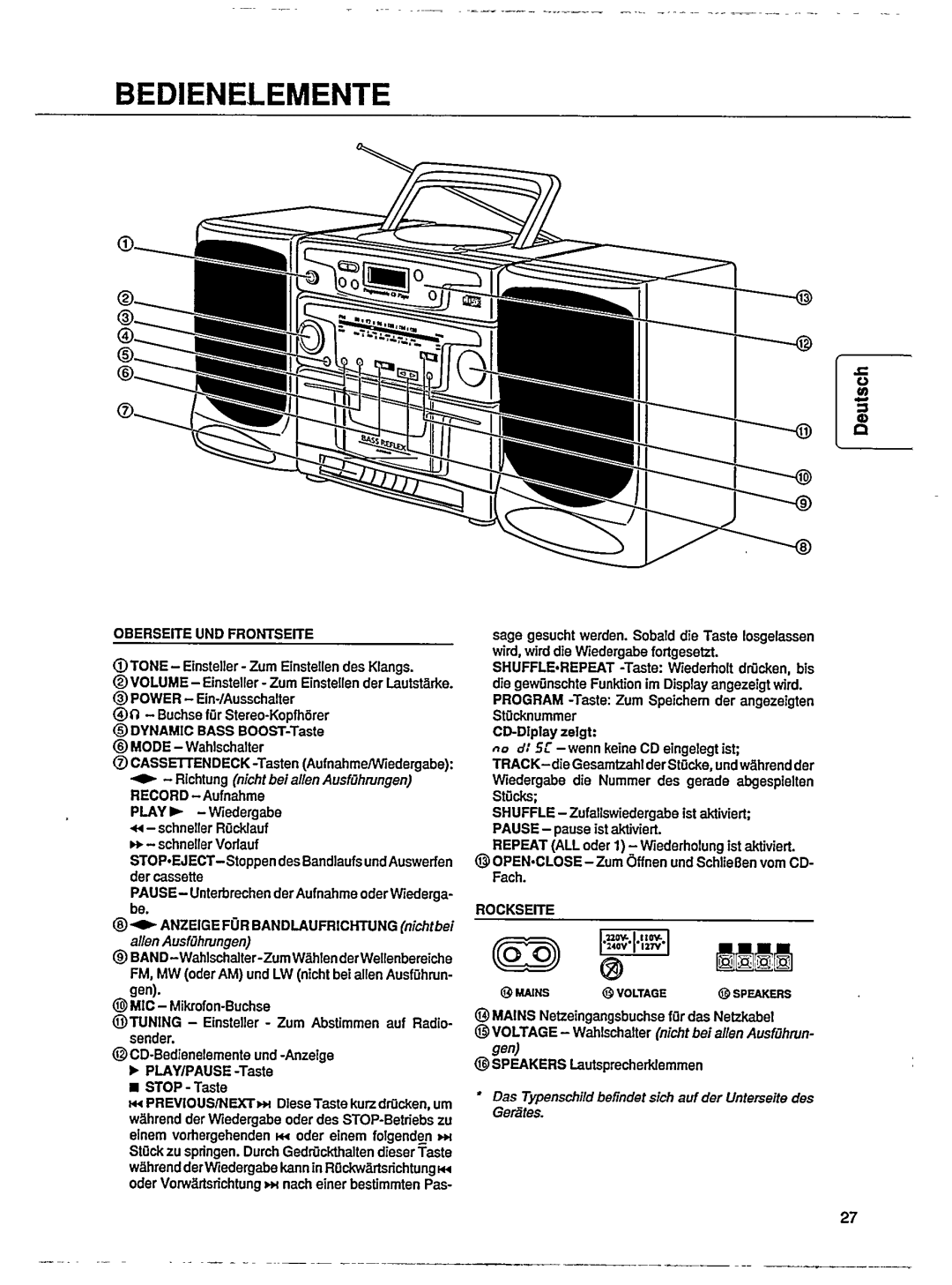 Philips AZ9040 manual 