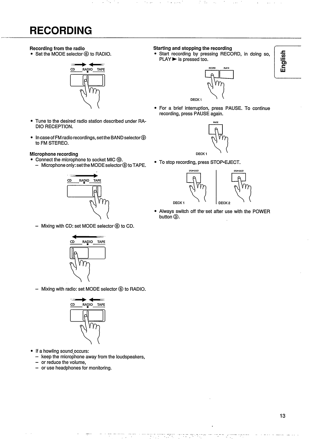 Philips AZ9345 manual 