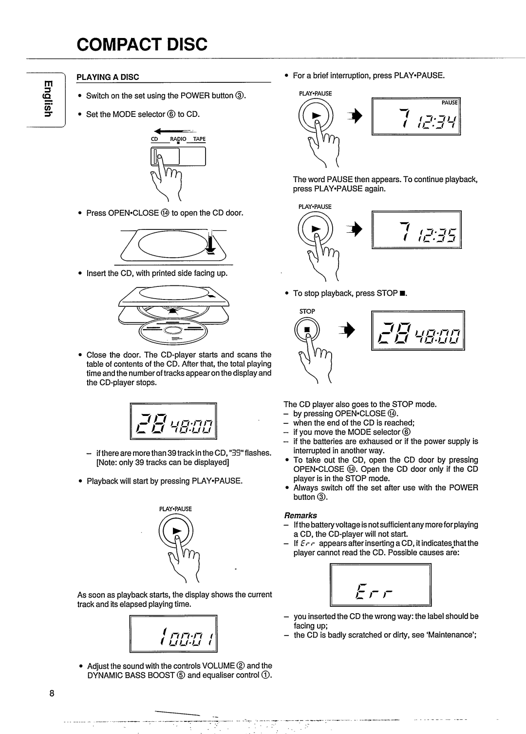 Philips AZ9345 manual 