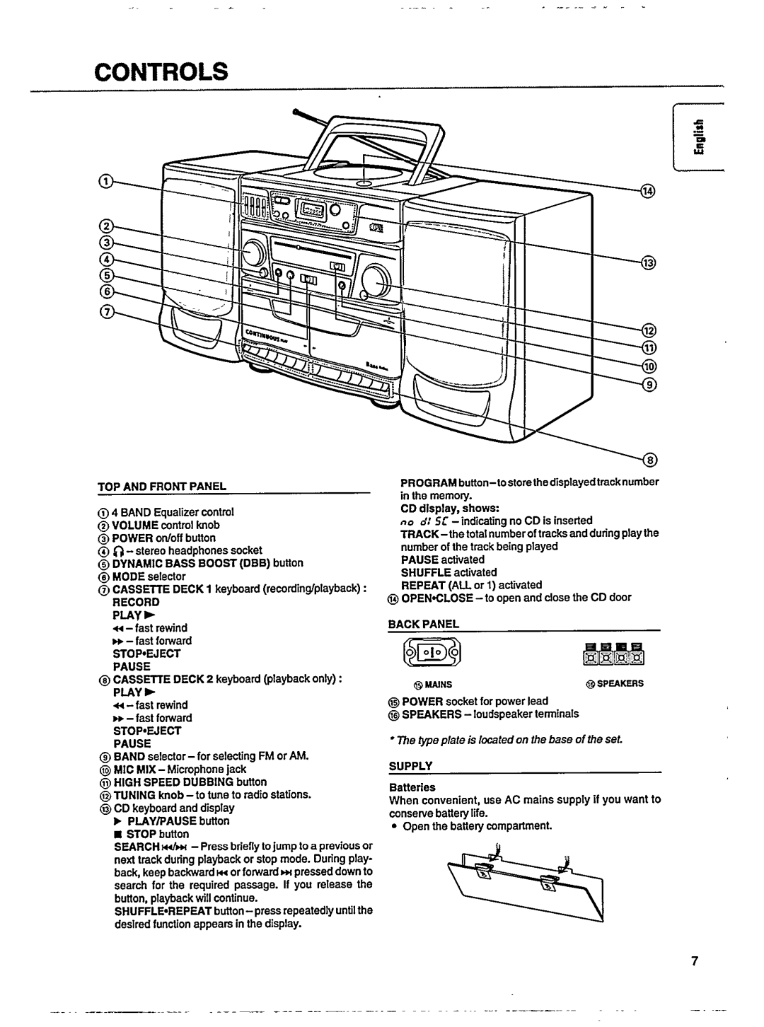 Philips AZ9350/05 manual 