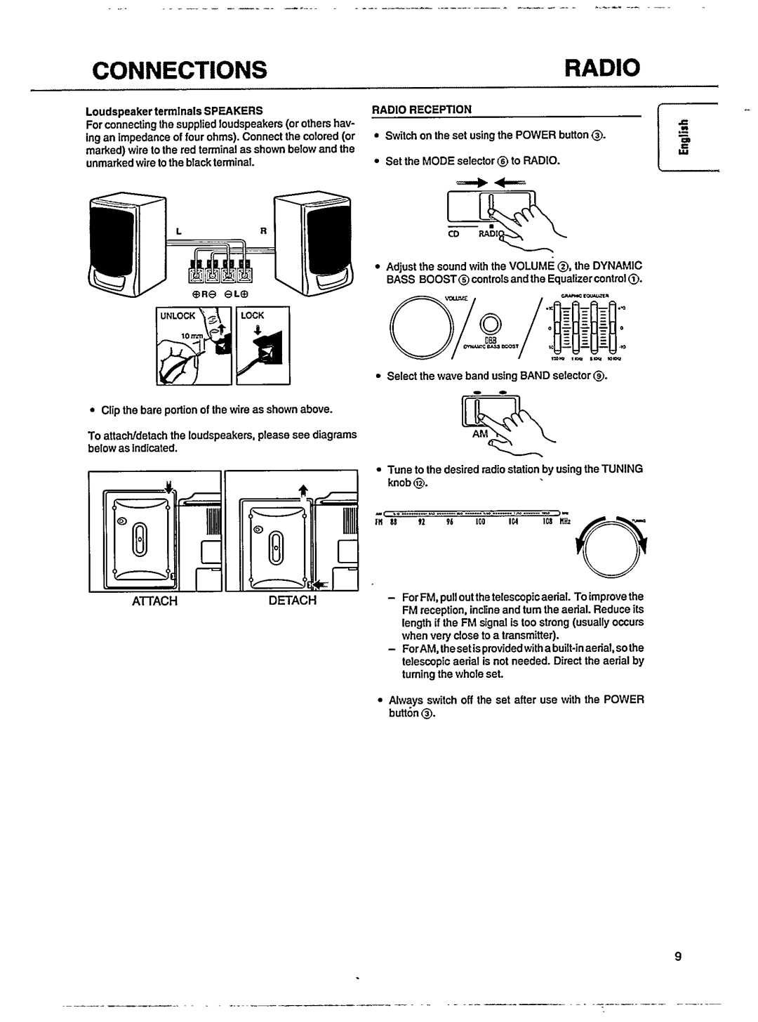 Philips AZ9350/05 manual 