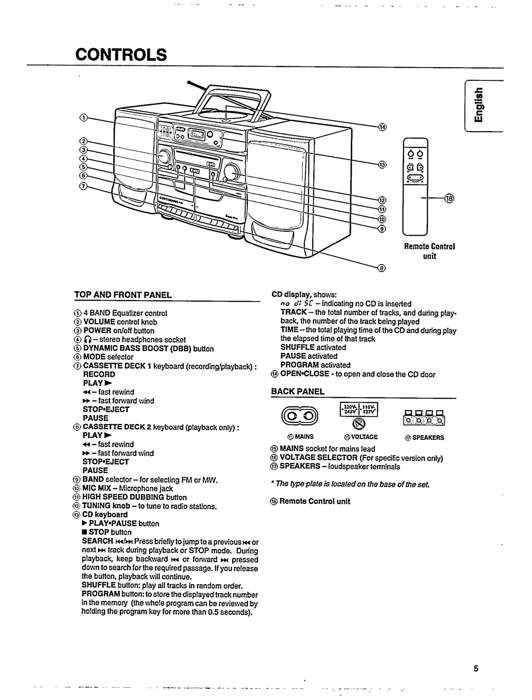 Philips AZ9355/00 manual 