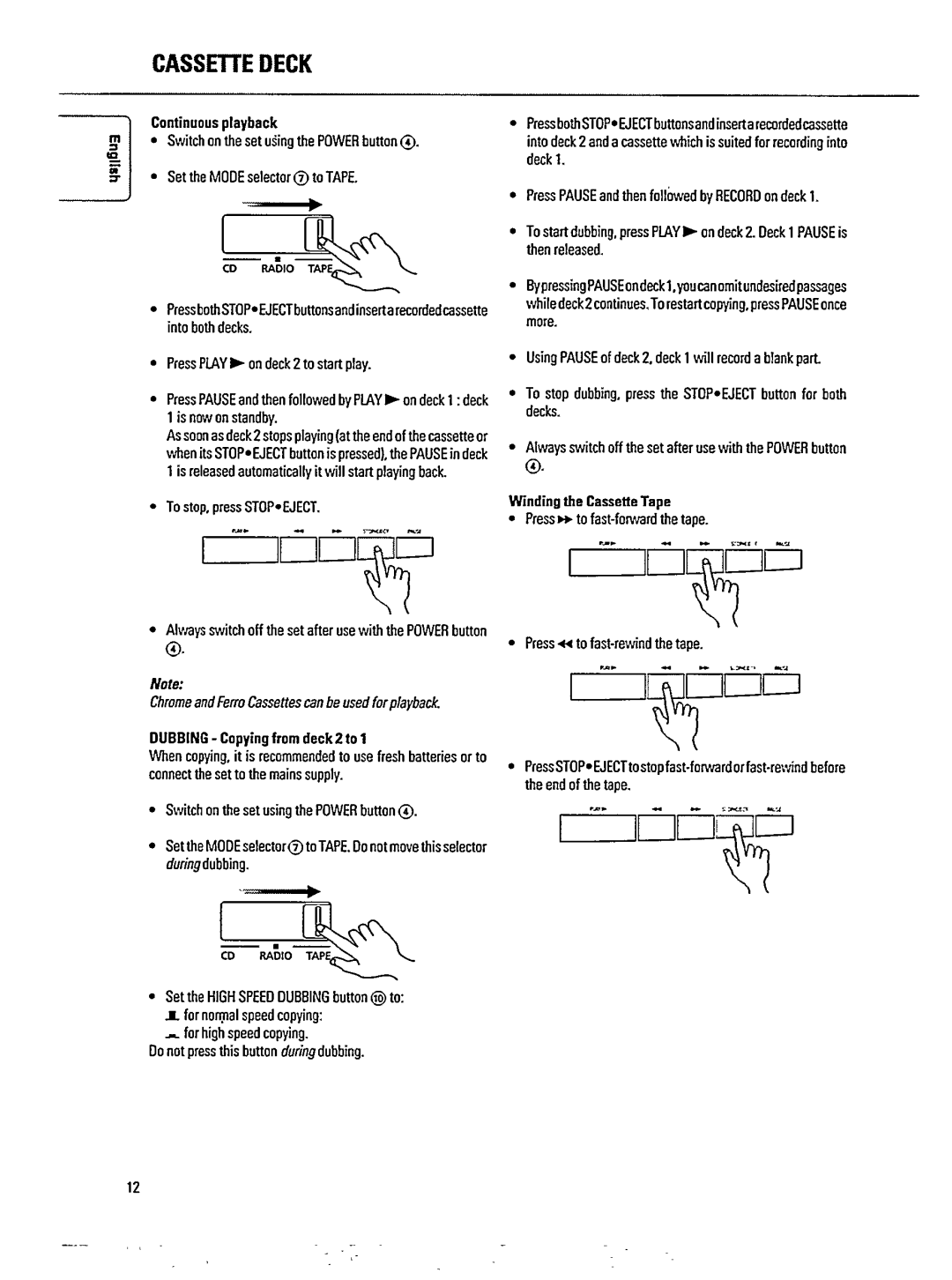 Philips AZ9555/00 manual 