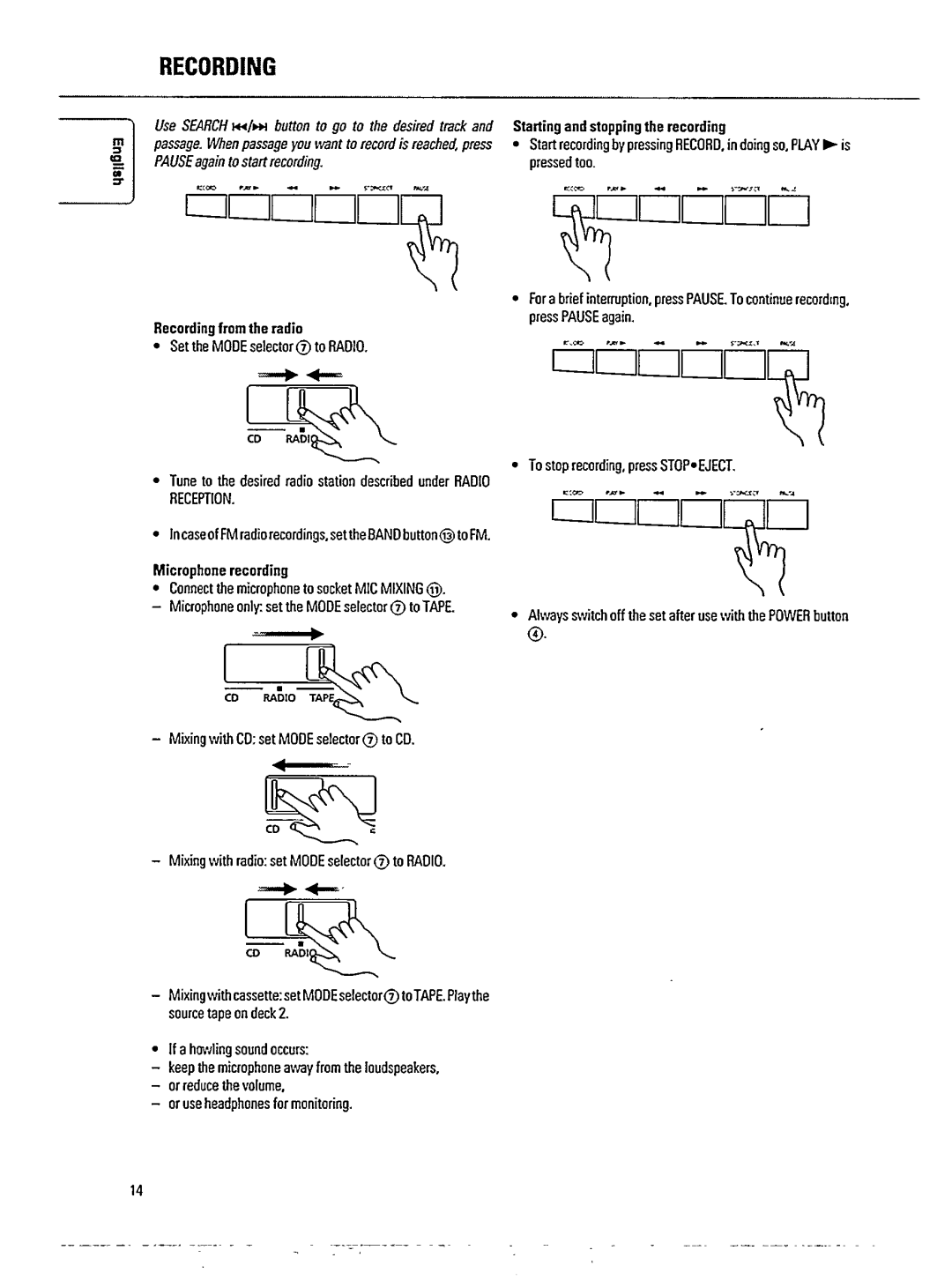 Philips AZ9555/00 manual 