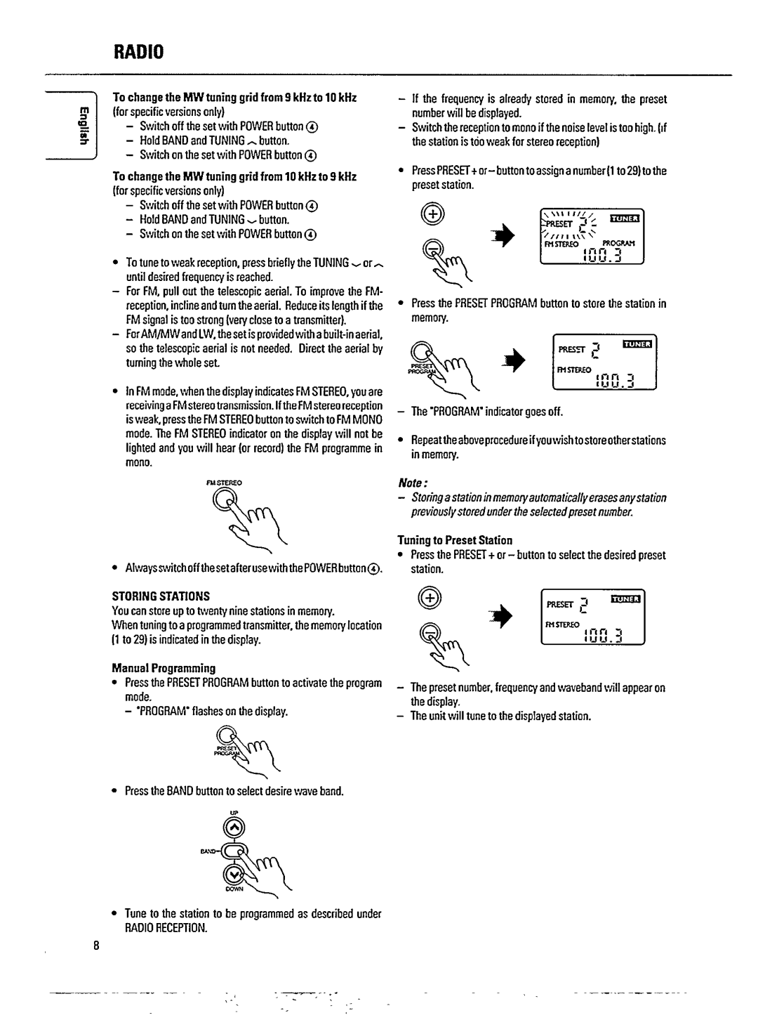 Philips AZ9555/00 manual 