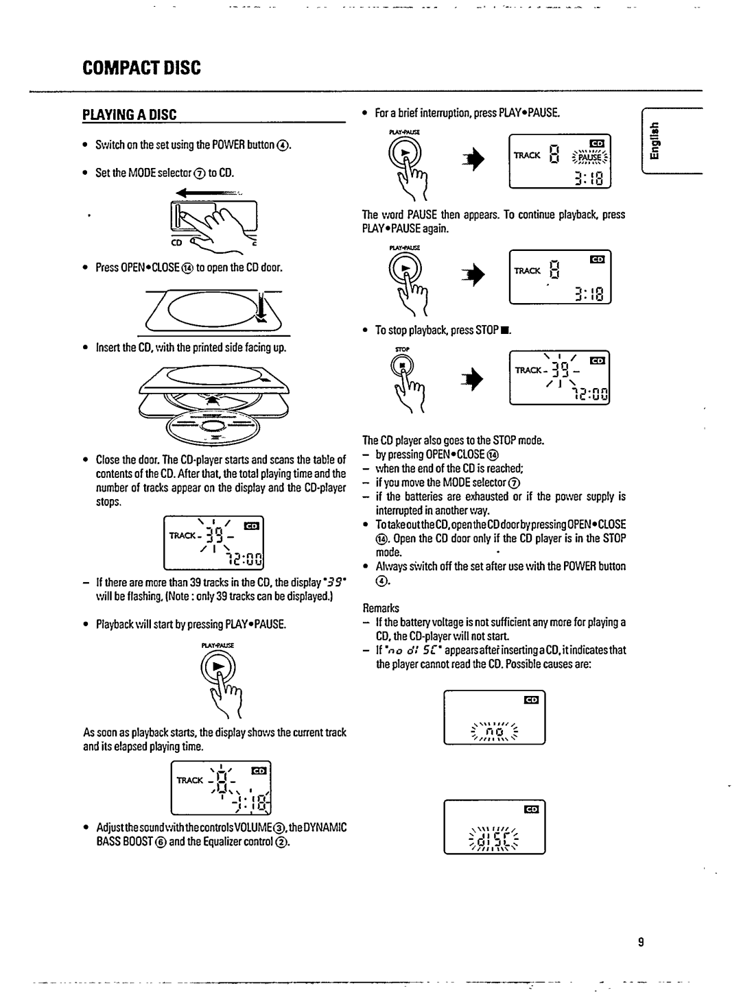 Philips AZ9555/00 manual 