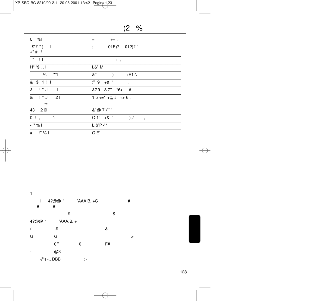 Philips BC8210 manual Özellikler Yönetmelikler 